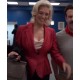 Ted Lasso Rebecca Welton Red Suiting Fabric Blazer
