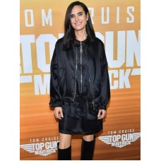 Jennifer Connelly Top Gun Maverick 2022 Black Jacket