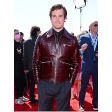 Top Gun Maverick 2022 Brigham Lennox Leather Jacket