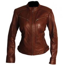 Womenâ€™s Cafe Racer Leather Jacket