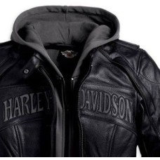 Women Harley Davidson Reflective Skull Biker Jacket