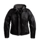 Women Harley Davidson Reflective Skull Biker Jacket