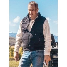 Yellowstone John Dutton Black Quilted Vest Yellowstone John Dutton Black Quilted Vest