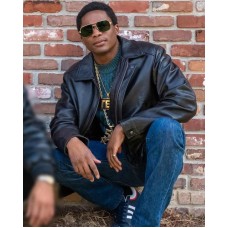 Black Mafia Family Terry Leather Jacket