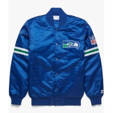 Seattle Seahawks Satin Varsity Jacket