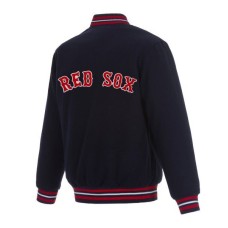 Boston Red Sox Varsity Navy Blue Wool Jacket