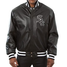 Chicago White Sox Varsity Black Leather Jacket