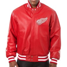 Detroit Red Wings Varsity Full Leather Jacket