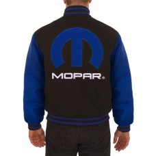 Dodge Mopar Royal Blue and Black Varsity Jacket