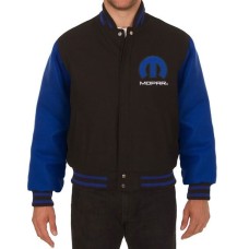 Dodge Mopar Royal Blue and Black Varsity Jacket
