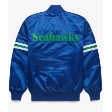 Seattle Seahawks Satin Varsity Jacket