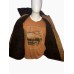 High Quality Real Fur Brown Leather Jacket 
