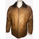 High Quality Real Fur Brown Leather Jacket 