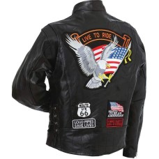 Genuine Buffalo Leather Motorcycle Jacket 
