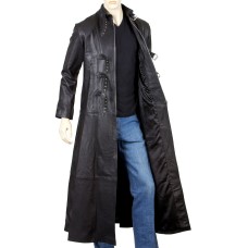 Goth Full Length Leather Coat