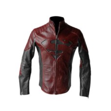 Smallville Superman Clark Kent Black and Red Leather Jacket