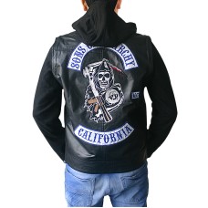 Sons of Anarchy Jax Teller Hoodie Leather Jacket