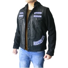 Sons of Anarchy Jax Teller Hoodie Leather Jacket