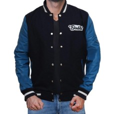 Suicide Squad El Diablo Blue Letterman Jacket