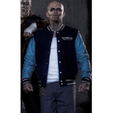 Suicide Squad El Diablo Blue Letterman Jacket