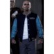 Suicide Squad El Diablo Blue Letterman Jacket