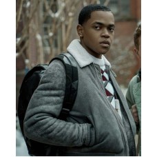 Tariq St Patrick Grey Shearling Jacket