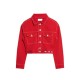 Womens Red Denim Jacket