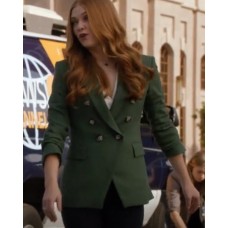 9-1-1 Season 5 Taylor Kelly Green Double Breasted Blazer