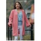Cupid for Christmas Melanie Stone Pink Coat