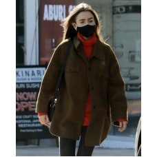 Emily In Paris S02 Emily Cooper Brown Jacket Emily In Paris S02 Emily Cooper Brown Jacket