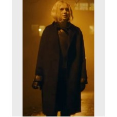 Esme Creed-Miles Hanna Black Coat Esme Creed-Miles Hanna Black Coat