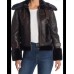 Gossip Girl Julien Calloway Fur Trim Leather Jacket