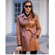 Irina Shayk Leather Trench Coat