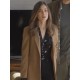Lily Collins Windfall Brown Blazer