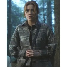 Nancy Drew Kennedy McMann Grey Plaid Coat