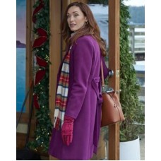 Nantucket Noel Sarah Power Purple Coat