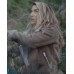 La Brea Eve Harris Eveâ€™s Beige Suede Sherpa Jacket