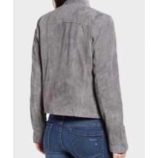 Supergirl S06 Nia Nal Grey Suede Jacket