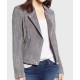 Supergirl S06 Nia Nal Grey Suede Jacket