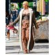Rihanna Shearling Long Coat