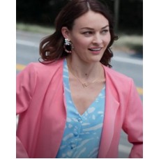 Cupid for Christmas Melanie Stone Pink Coat