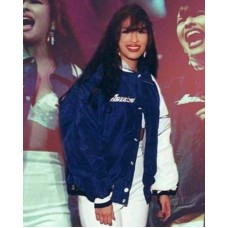 Selena Quintanilla Blue Bomber Jacket