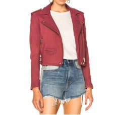 The Woman In The House Season Lisa Red Leather jacket