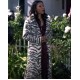You Season 3 Sherry White Tiger Print Coat