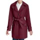 The Equalizer S02 Avery Grafton Burgundy Coat