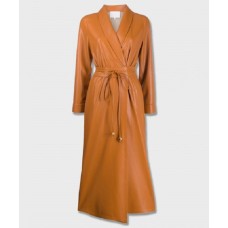 The Flash S07 Iris West Wrap Leather Coat