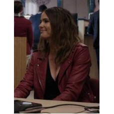 The Woman In The House Season Lisa Red Leather jacket