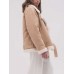 Womenâ€™s Sheepskin Aviator Beige Shearling Jacket