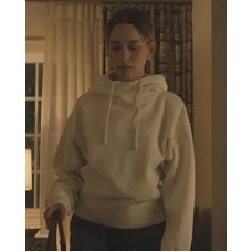 You Season 3 Love Quinn White Funnel Neck Hoodie