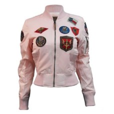 Womens Top Gun MA-1 Jacket With Patches